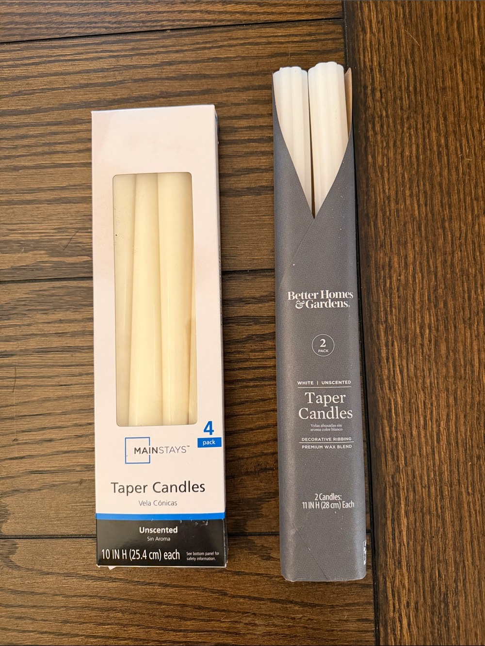 Better Homes And Gardens White Taper Candles Pack - Unscented